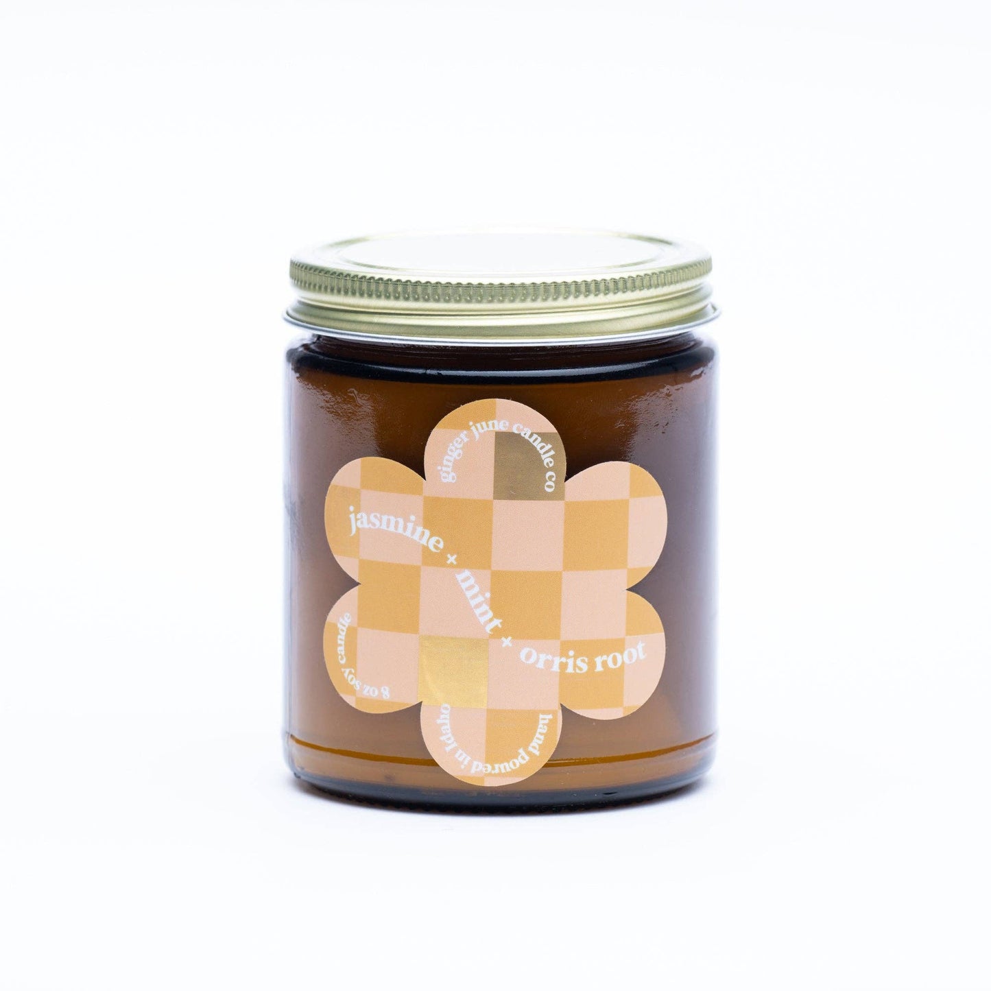 Jasmine + Orris + Mint - 9 oz soy candle - Ginger & June