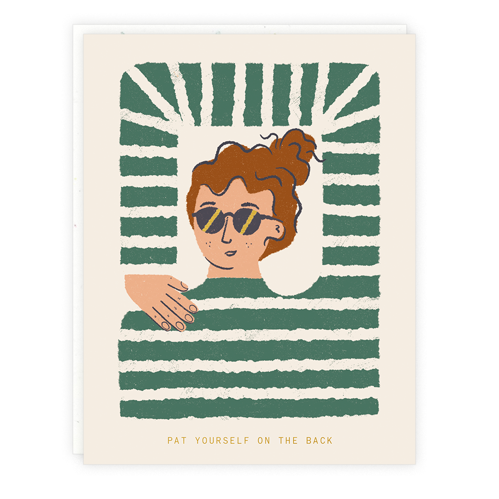 Long Arm Lady - Card
