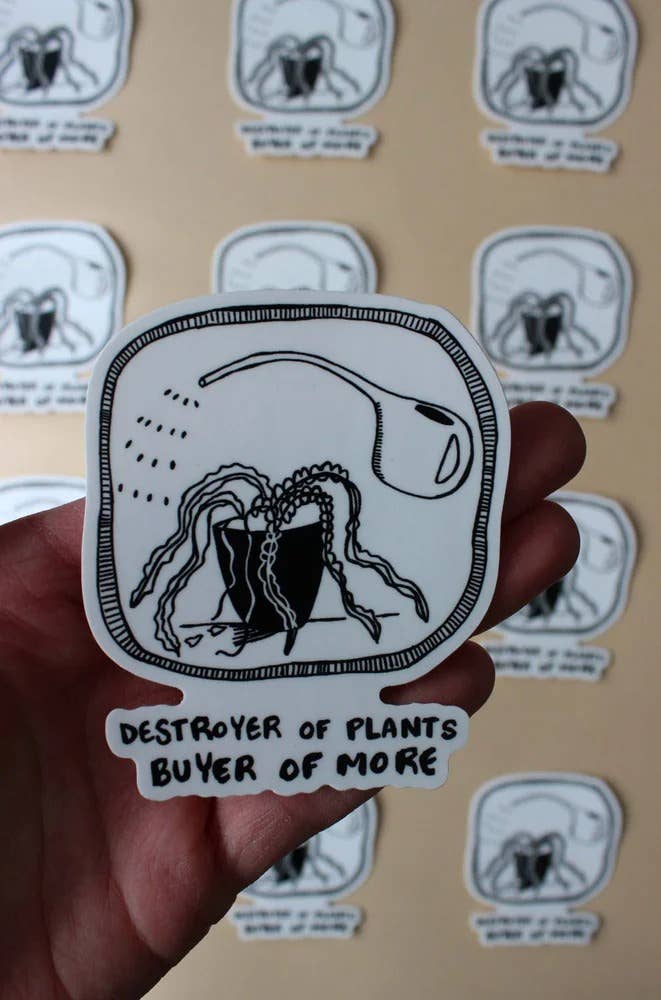 Plant Destroyer Sticker - Yonder Studios