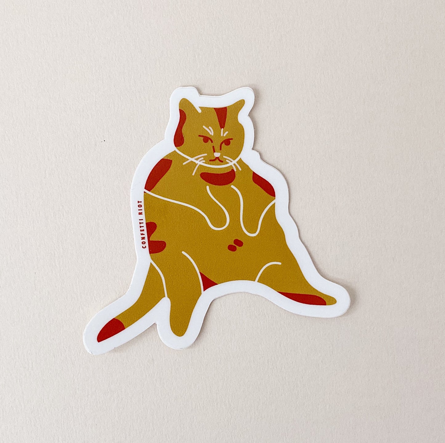 Grumpy Cat Sticker - Confetti Riot