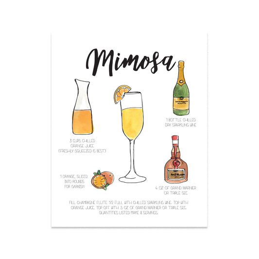 Mimosa Drink Print - The Social Club