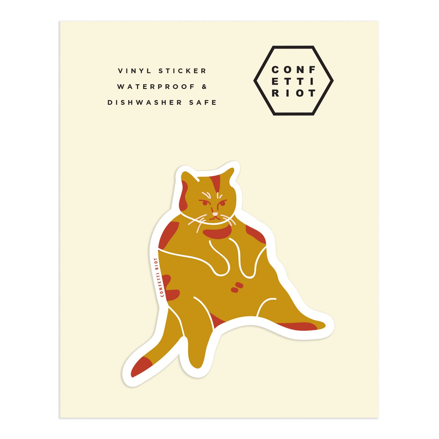 Grumpy Cat Sticker - Confetti Riot
